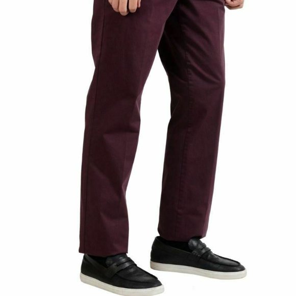 Versace Collection Men's Burgundy Casual Pants